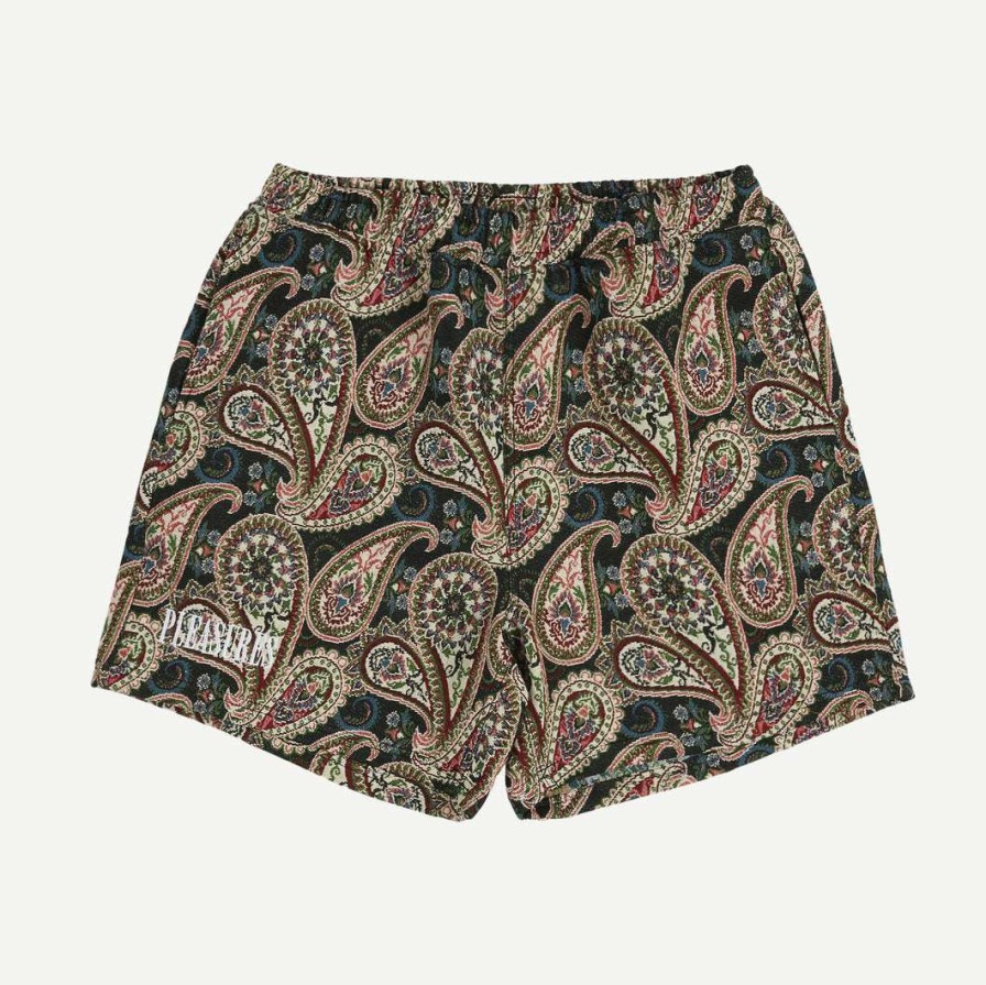 Womens * | Pleasures Casket Woven Shorts Black Mens