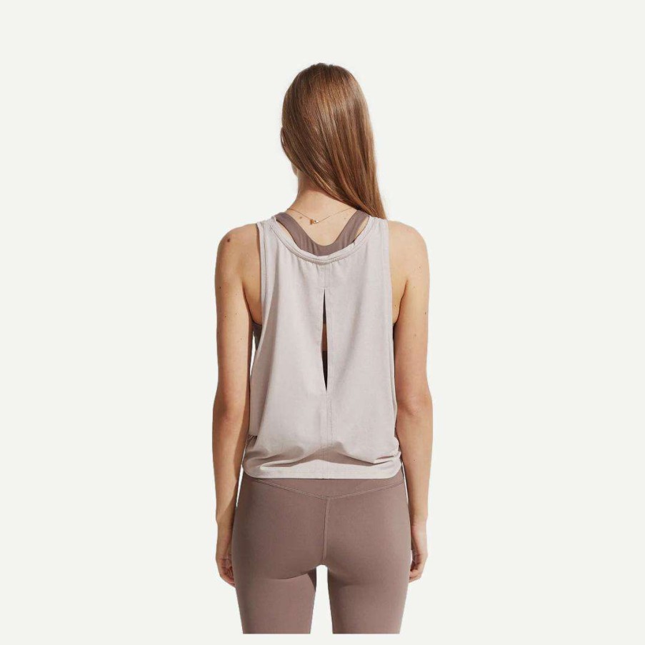 Womens * | Varley Buckley Active Tank Silver Grey Marl Womens