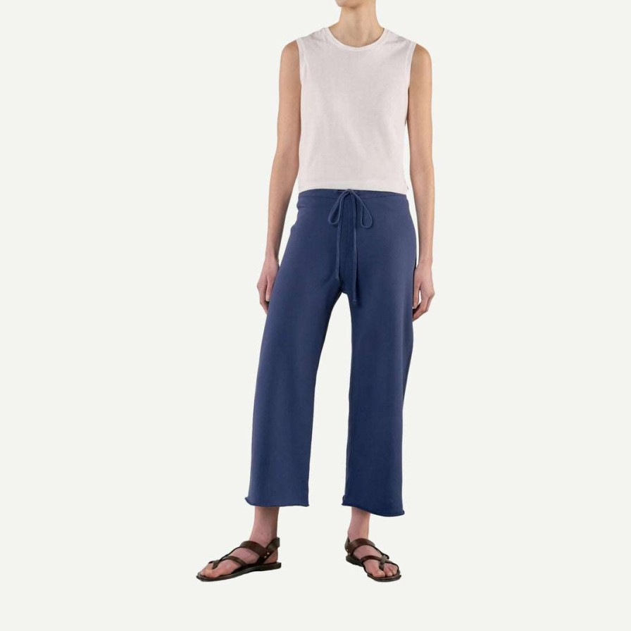 Womens * | Nili Lotan Kiki Sweatpant Marine Blue