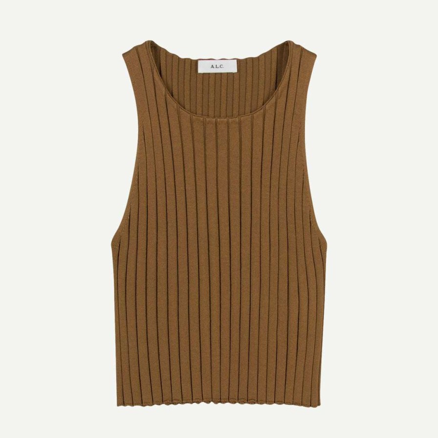 Tee & Tanks * | A.L.C. Womens Eden Top Biscotti