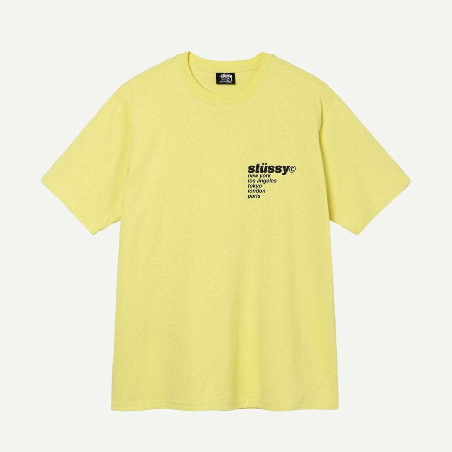 Tees * | Stussy Strawberry Tee Yellow