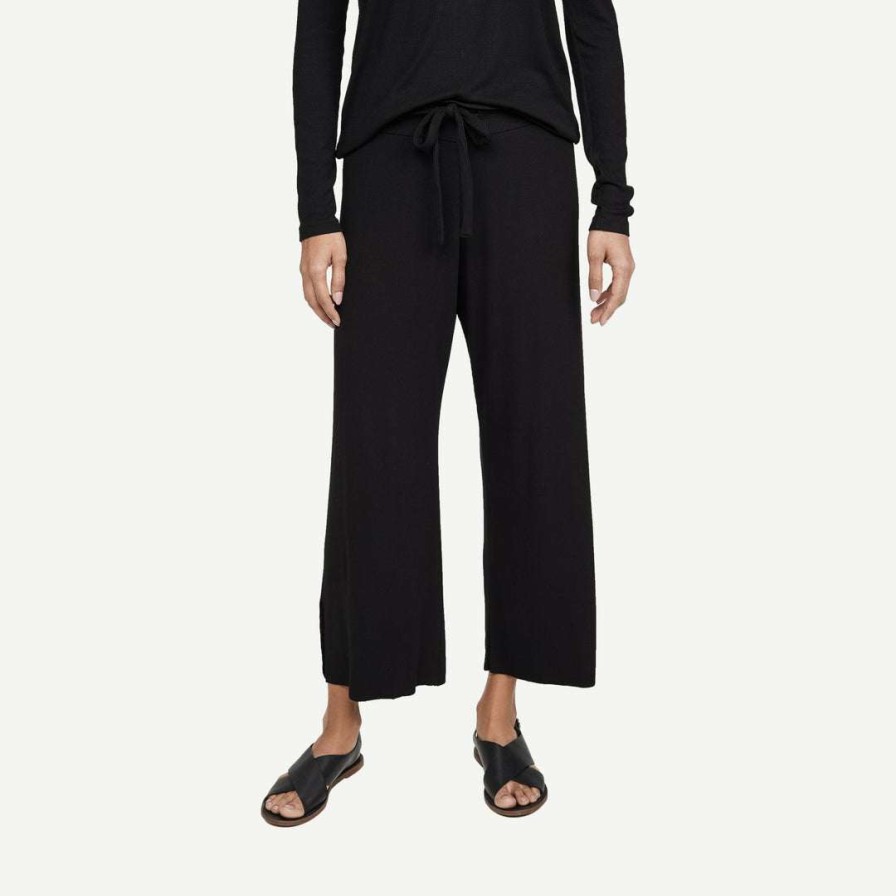 Womens * | Lna Womens Core Ribbed Kismet Pant Black