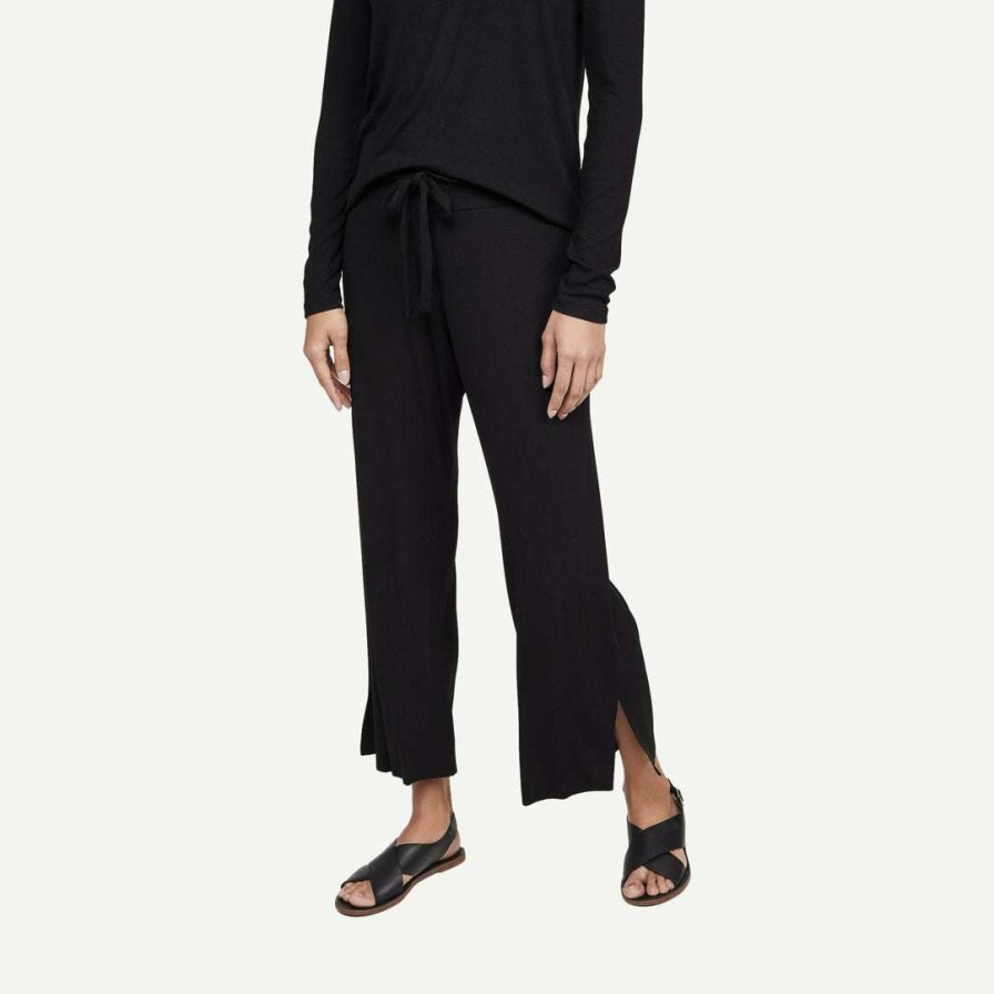 Womens * | Lna Womens Core Ribbed Kismet Pant Black